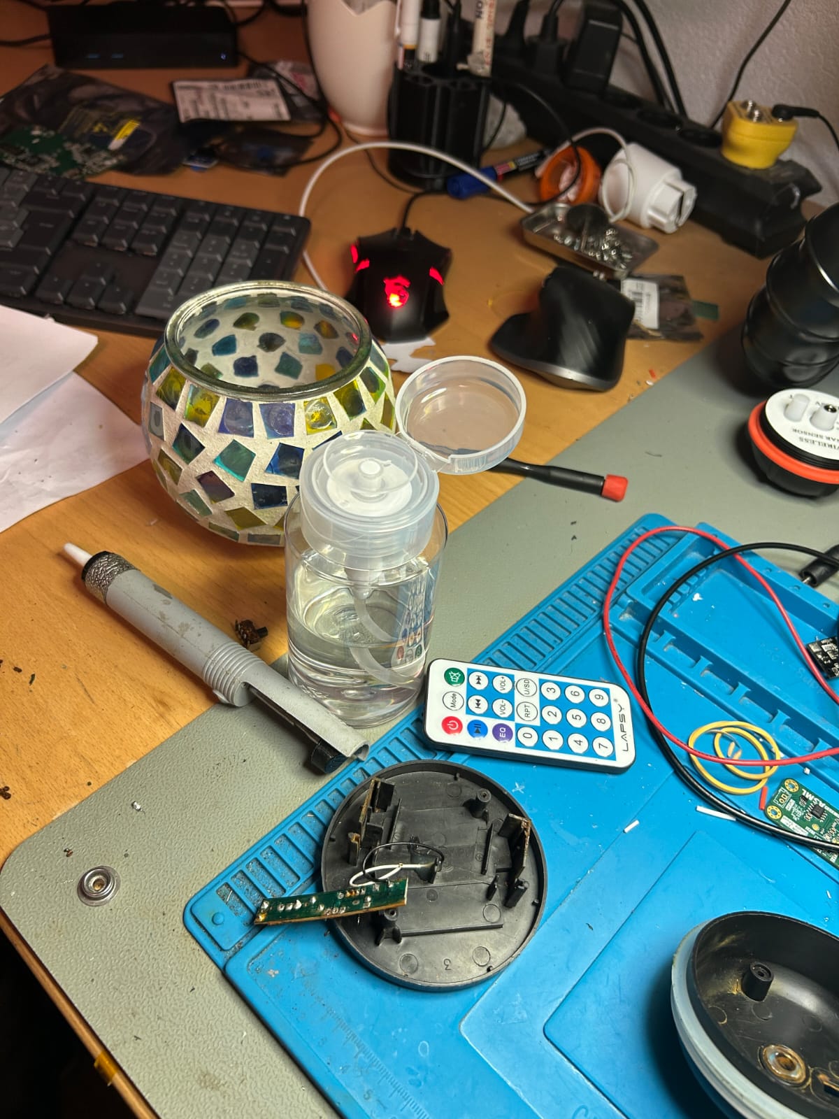 Low-noise power supply board close-up